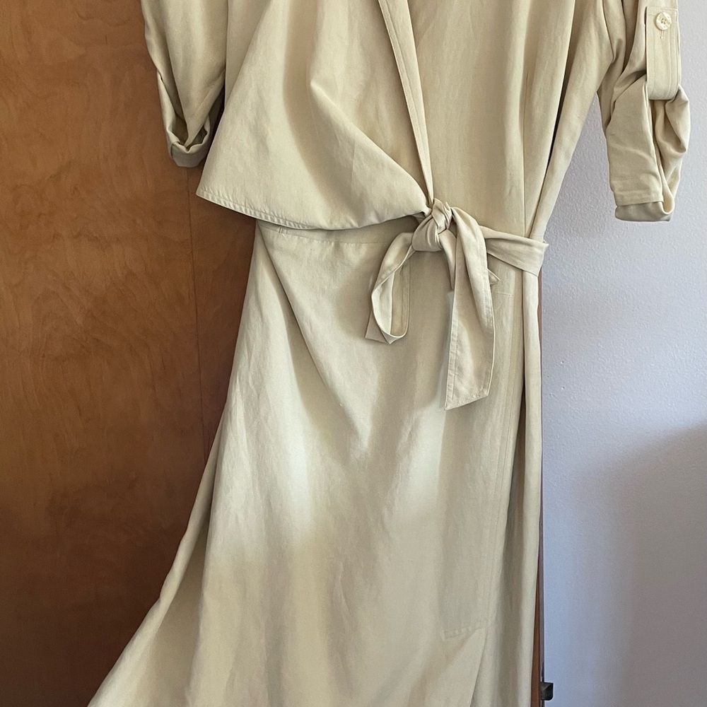Jones New York Cream 3/4 Sleeve Dress